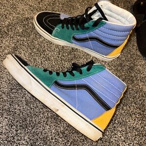 Multi colored high top vans